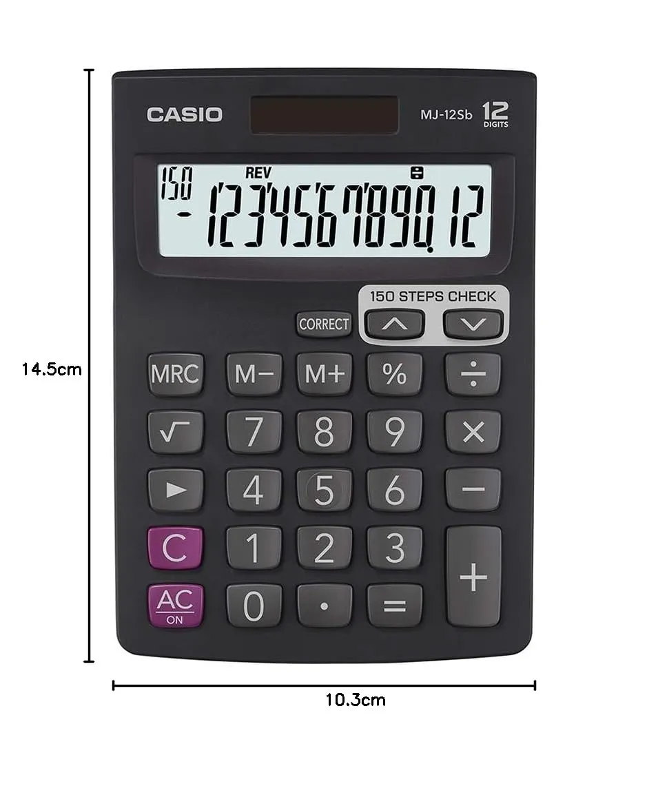 Casio MJ 12SB Calculator view 4